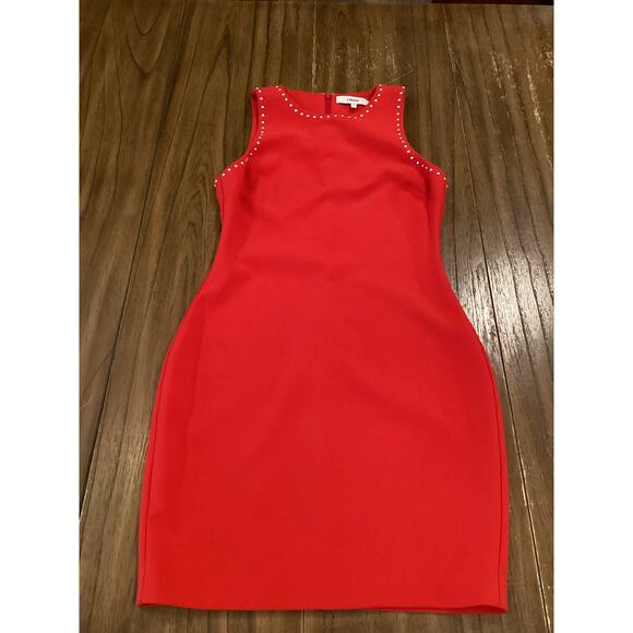 Likely Manhattan Sleeveless Studded Sheath Mini cocktail club red party Dress 4 - Picture 9 of 9